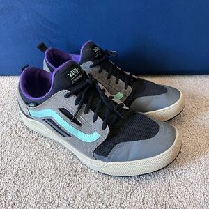 Vans Ultrarange EXO Black Gray Purple Sneakers (stretchy shoelaces!)
